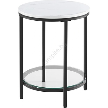 Euziel Странична масичка sid черна/бяла (ez0298)