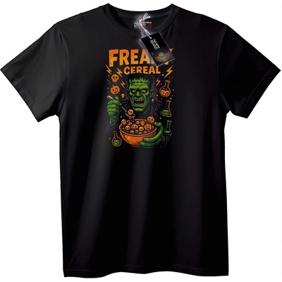 NOONEBRAND Тениска Frankenstein Лудешки Зърнени Храни - XL, White