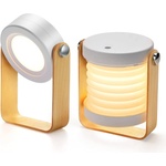  Сгъваема LED лампа за къмпинг Fold, Батерия 1200mAh, 360 градуса въртене, USB зареждане (P90)