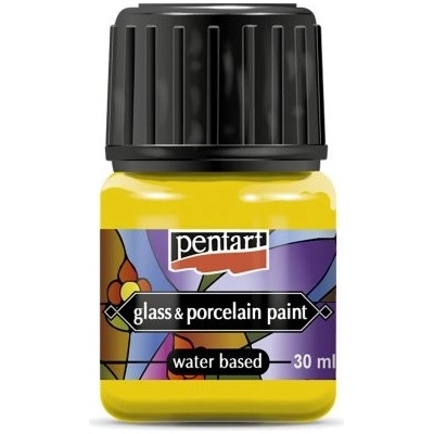 Pentart Barva na sklo a porcelán PENTART 30 ml ŽLUTÁ – Zboží Mobilmania