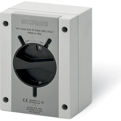 SCAME Spínač ISOLATOR-TP 32A 4P IP65 standart 590.GE3215