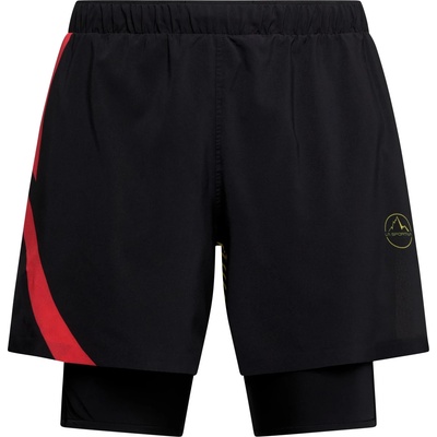 La Sportiva Мъжки панталон за бягане La Sportiva Flow 5 Short Running trousers - Black / Yellow - размер XL (027-1055-0114)