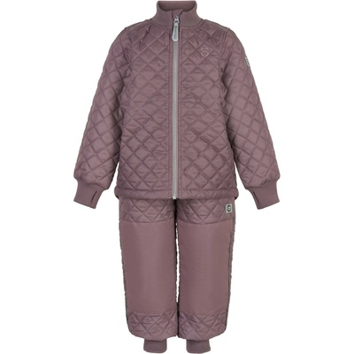 Mikk line termo súprava pre deti bunda a nohavice basic twilight mauve