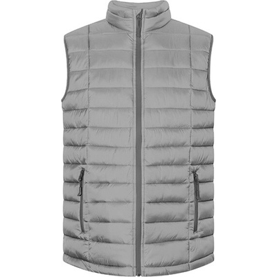 Promodoro pánska prešívaná vesta E7634 New light grey