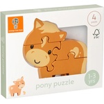 Orange Tree Toys Дървен пъзел Orange Tree Toys - Пони (OTT06726) - baby