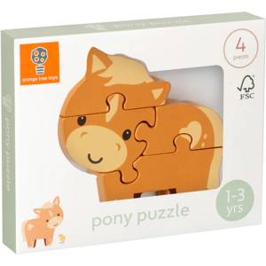 Orange Tree Toys Дървен пъзел Orange Tree Toys - Пони (OTT06726) - baby