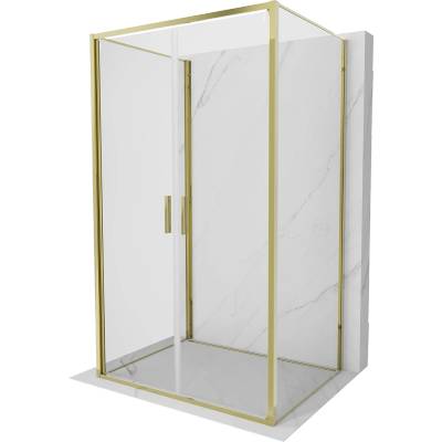 Mexen Exo-3S Душ кабина 3-стенна със стъклени врати 110 x 75 см, прозрачен, (814-110-075-50-00-3S)