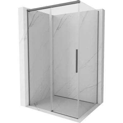 Mexen Rox плъзгаща се душ кабина 115 x 90 cm, прозрачна, gun metal - 8C2-115-090-95-00 (8C2-115-090-95-00)