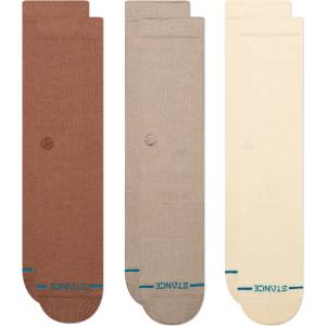 Stance Мъжки спортни чорапи Stance Icon 3 Pack Sports socks - Brown - размер 38-42 (EU) (201-3923-0511)