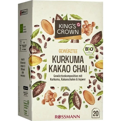 King's Crown Čaj s kurkumou kakaem a zázvorem 35 g