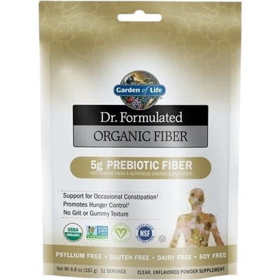 Garden of Life Dr. Formulated organická prebiotická vláknina 192 g bez príchuti