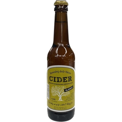 Kácovka CIDER Řemeslný dvůr Kácov sladký 4,5% 0,33 l (sklo)