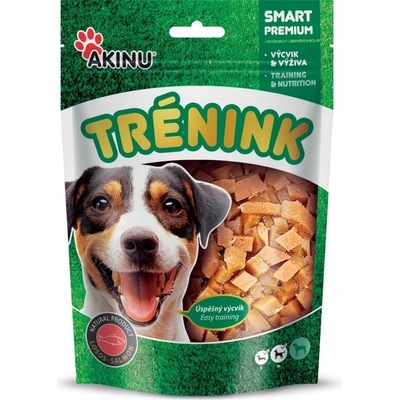 Akinu Trénink Lososové Kostky Přírodní 120 g