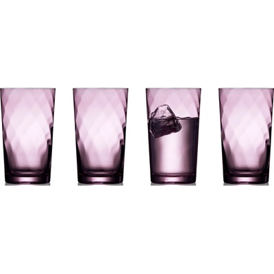 LyngbyGlas Чаши за напитки и питиета Vienna 450 мл лилави 4 бр (31723)