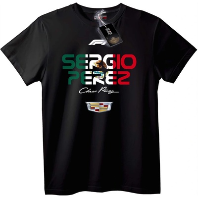 NOONEBRAND Тениска Sergio Perez F1 Състезания - 2XL, White