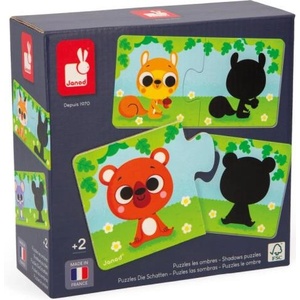 Janod Duonimo Puzzle Намерете сенките на животните 24 бр (J02701)