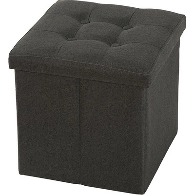 Noela Látkový puf s úložným prostorem NUBI šedý