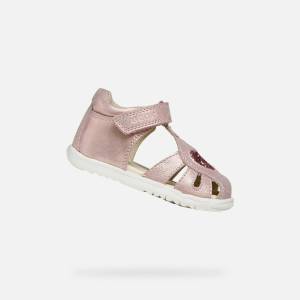 Geox Светлорозови детски сандали за първи стъпки Geox Sandal Macchia Geox | Rozov | Момичешки | 24