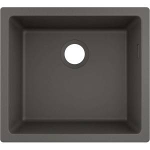 Hansgrohe - Гранитна мивка с подставка S510-U450, каменно сиво 43431290 (43431290) Мивка за вграждане