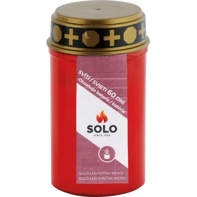 SOLO LED Sviečka MEMO červená