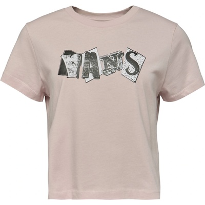 Dámske tričko Vans MIX COLLAGE CREW SS TEE Ružová Čierna