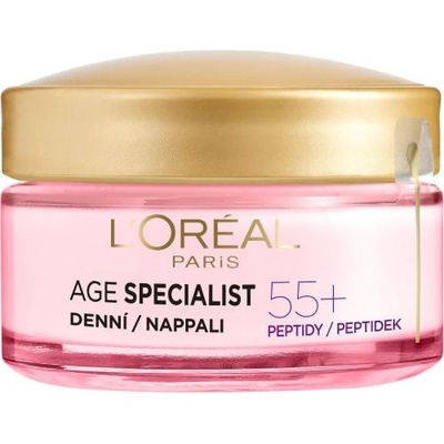 L'Oréal Age Specialist 55+ Anti-Wrinkle Brightening Care изсветляващ крем за лице против бръчки 50 ml за жени