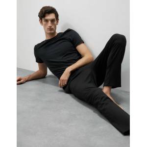 Marks & Spencer Черни мъжки панталони за пижама Supima® Marks & Spencer Marks & Spencer | Cheren | МЪЖЕ | S