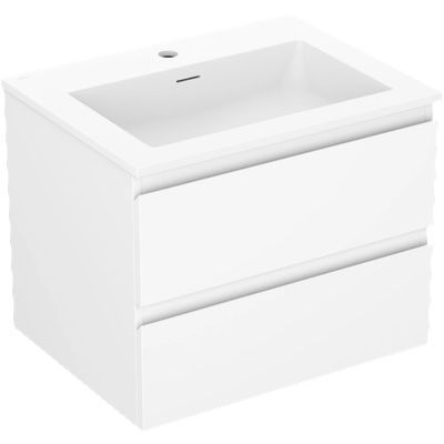 Mexen Orio шкаф за баня 60 см с умивалник Otis, 2 чекмеджета, бял мат - 91A10-06047-2-BFF01-W18M01 (91A10-06047-2-BFF01-W18M01)