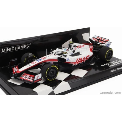 Minichamps Haas F1 Vf-22 Team Haas N 47 Canada Gp 2022 Mick Schumacher Bílá Černá Červená 1:43