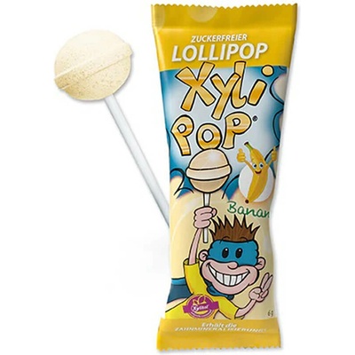 Miradent XyliPop lízatko so xylitolom banán 6 g