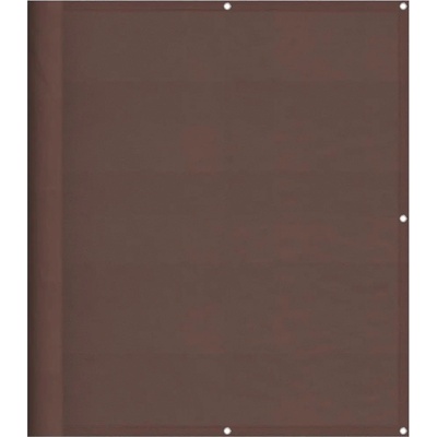 vidaXL Balkonová zástěna hnědá 120 x 800 cm 100% polyester oxford