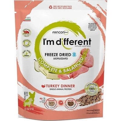I´M DIFFERENT Turkey DINNER mrazom sušené raw krmivo morka 397g