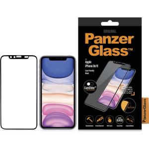 Panzer Стъклен протектор PanzerGlass за Apple iPhone XR/11 CaseFriendly CamSlider - Черен