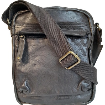 Marta Ponti pánská kožená crossbody hnědá C260005 .castanho
