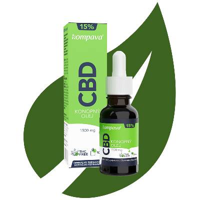 CBD Konopný olej 15% (KOMPAVA)