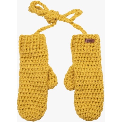 Doke háčkované rukavice gold