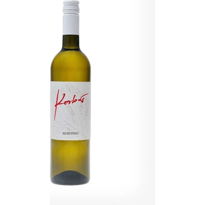 Korbaš Rodinné vinárstvo Rizling rýnsky suché biele 2023 13% 0,75 l (čistá fľaša)