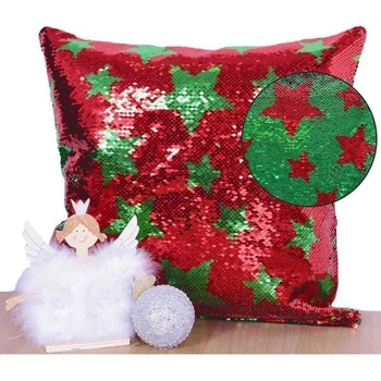 Forbyt efekt flitr Hviezdy červenozelená 40 x 40 cm