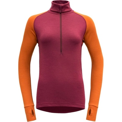 Devold Expedition Merino 235 Z.Neck Wmn Beetroot/Flame