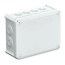 OBO BETTERMANN Krabice T 160 odbočná, hranatá, 190x150x77mm, PP/GF, IP66 světle šedá, 7035