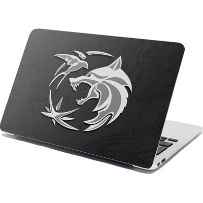 Sablio Samolepka na notebook Zaklínač Černá mapa - 38x26 cm