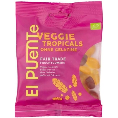 El Puente Bio gumové bonbóny bez želatiny Veggie Tropicals 100 g