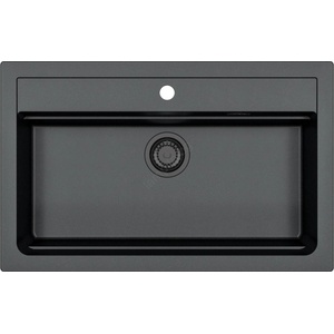 Alveus 1148163 - Кухненска мивка ATROX 79x50 см гранит/черен (AV0010) Мивка за вграждане