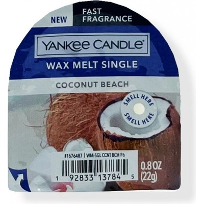 Yankee Candle vonný vosk do aromalampy Coconut Beach 22 g