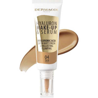 Dermacol Make-up a sérum 2v1 Hyaluron Make-up a Serum 04 Tan 25 g
