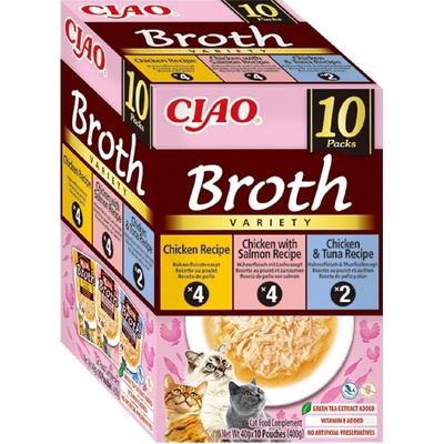 Ciao Broth kuře / kuře losos / kuře tuňák 10 x 40 g