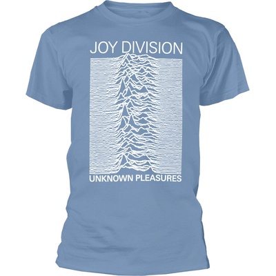 Joy Division Unknown Pleasures White On Blue Light Blue L Риза (JDTS04MLB03)