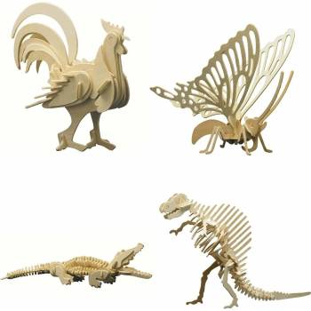 Pebaro stavebnice se zvířaty - Set 4 ks