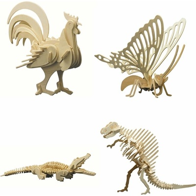 Pebaro stavebnice se zvířaty - Set 4 ks