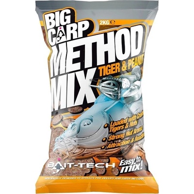 Bait-Tech Krmítková zmes Big Carp Method Mix Tiger & Peanut 2kg